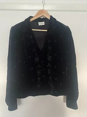 Vintage Caroline Charles Blazer With Flower Detailing • £40