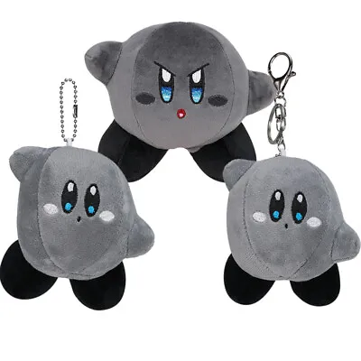 6  Kirby Super Star Plush Toys 4'' Soft Black Grey Kirby Stuffed Doll Kids Gifts • $15.39