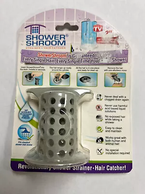 ShowerShroom® (Gray) 2  Revolutionary Hair Catcher For Shower Drain By TubShroom • £3.86