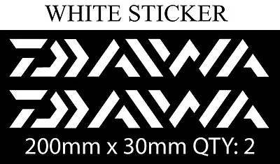 2 X  Daiwa Fishing Boat Reel Rod Sticker Vinyl Decal Set For Dinghy Tackle Box A • $5.95