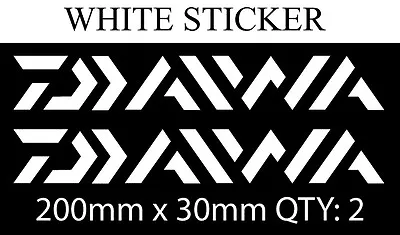 2 X  Daiwa Fishing Boat Reel Rod Sticker Vinyl Decal Set For Dinghy Tackle Box • $5.95