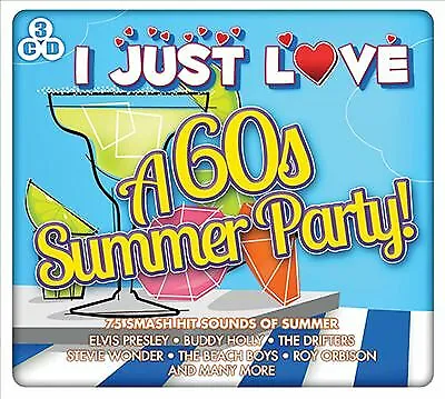 Various Artists : I Just Love A 60s Summer Party CD Album Digipak 3 Discs • £2.69