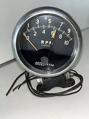 60's Vintage Auto Meter 10000 RPM Tach Gasser Z28 Camaro Nova 396 427 Chevelle • $245