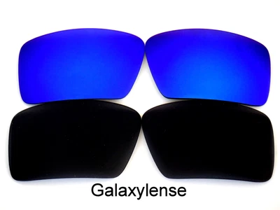 $11.98 • Buy Galaxy Replacement Lenses For Oakley Eyepatch 1&2 Black&Blue Polarized 2Pairs