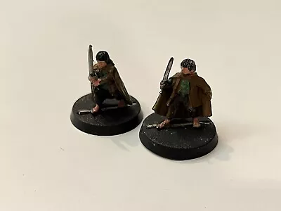 Frodo And Sam Two Towers Lord Of The Rings 2 Metal Figures LoTR Warhammer • £6