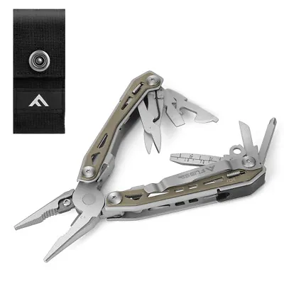 FLISSA 16-in-1 Multitool Plier W/Sheath SelfLocking Stainless Steel Folding Tool • $32.99