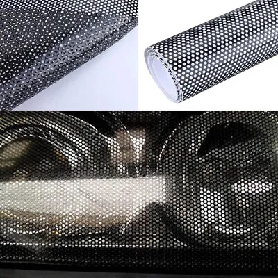 Car Trims Parts Rear Tail Light Cover Wrap Honeycomb Sticker Taillamp Lamp Decal • $10.85