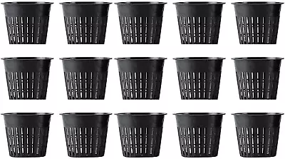 Mesh Net Cup 3 Inch 15-Pack Heavy Duty Nursery Pot Garden Pots For Plants • $11.75