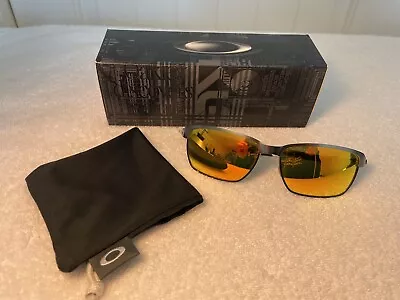 Oakley Tinfoil Lead Sunglasses - Fire Iridium - NEAR MINT IN BOX • $129.99
