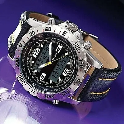 £89.99 • Buy STAUER Centurion  Designer Precision Wrist Timepiece Stiched Band   Dial