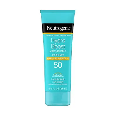 Neutrogena Hydro Boost Water Gel Lotion Helioplex Sunscreen SPF 50 3 Oz • $26.39