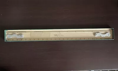 Keuffel & Esser 1376T-2 Luxylite Draft Machine Scale 18” Ruler 3-1 1/2 3/5-3/8 • $49.99