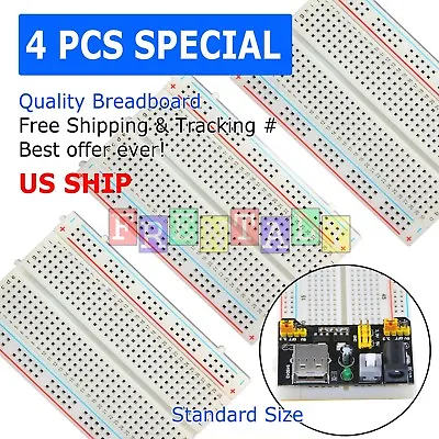 4X Mini 400 Points Prototype PCB Solderless Breadboard Protoboard  • $8.99