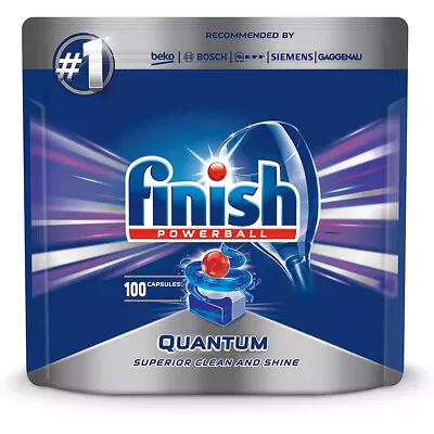 $45 • Buy 100PK Tabs Finish Powerball Quantum Regular Dishwashing Tablets For Dishwasher