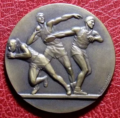 Art Deco Olympic Sports Reward Medal By F. BOUILLOT • £30.96