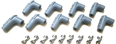 MSD Ignition 8850 Spark Plug Boot And Terminal Set 90 Degree Set Of 9 With LOGO • $39.59