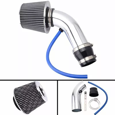 Universal Flow Cold Air Intake Induction Pipe Hose Set Air Filter Accessories • $43.32