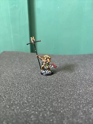 Games Workshop Warhammer 40k  Space Marine Ancient Standard Bearer Metal OOP • £5