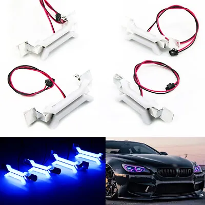 X Concept Blue LED Angel Eyes DRL M4 Headlights For BMW F80 M3 F82 F83 F32 F36 • $86.99