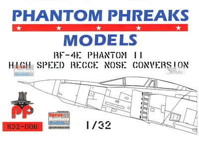 PPDK32006 1:32 Phantom Phreaks Resin - RF-4E Phantom II High Speed Recce Nose • $103.99
