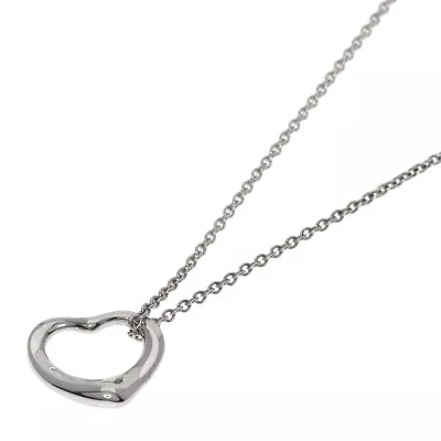 TIFFANY&Co.   Necklace Open Heart Platinum PT950 • $570.68