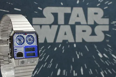 [Unused] R2-D2 STAR WARS ANA-DIGI TEMP 8989-S127416 550 Limited Watch From JAPAN • $927.08