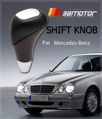 Shift Knob Mahogany Type Brushed Aluminum Fits Mercedes W210 W220 W163 W202 W140 • $26.39