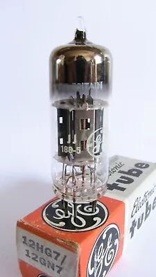 One UK GE 12HG7 12GN7 'THIN GLASS' Tube - Hickok TV7B Tests @ 103 Min:46 • $10.95