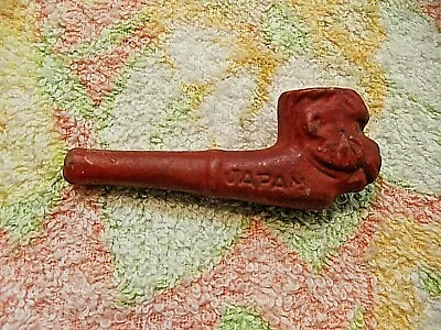 Vintage Clay/ceramic Pipe Japan Rare Red Monkey       M7 • $27.50