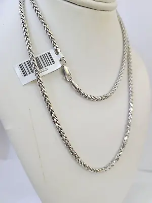 Real 10k Palm Chain White Gold 3mm 22  Necklace Men Women Real Genuine • $336