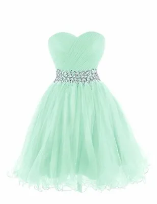£46.44 • Buy NEW Evening Formal Party Ball Gown Prom Bridesmaid Short Bead Host Dress LLY6-24