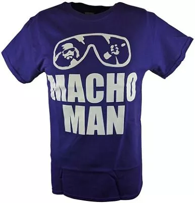 Macho Man Randy Savage White Logo Sunglasses Purple Kids Boys T-shirt • $24.99