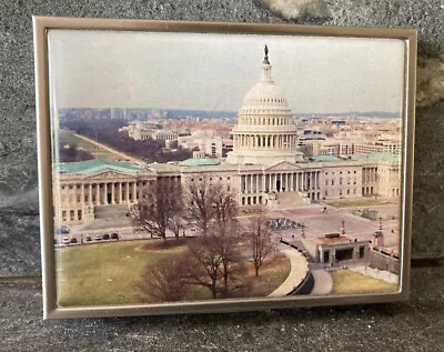 US Capitol USA Graphic Folding Cigarette Case Metal Lantern Press Tobaccos Stash • $18.99