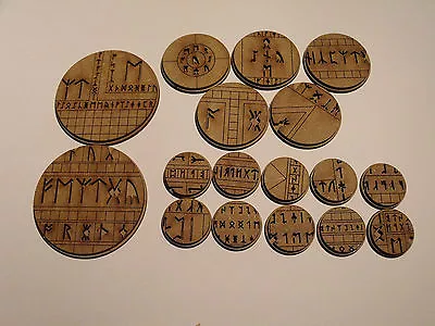Ancient Rune Scenic Bases - Warhammer  MDF Wargames Necromunda  40k • £4.40