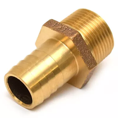 Marine Hardware Boat Hose Adapter PTHAS-1.00X1.00 | Brass Barb 1 Inch • $20.28