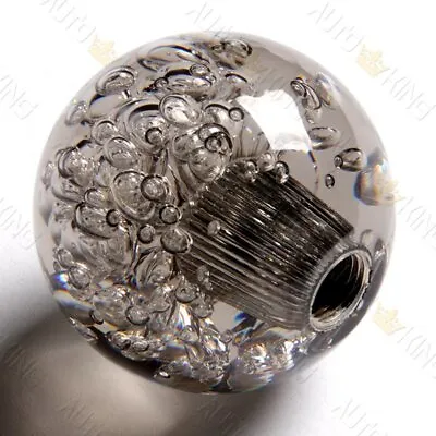 Black Ball 60mm W-power Transparent Manual Crystal Bubble Shift Knob • $16.35