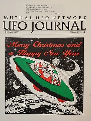 MUFON UFO Journal Mutual UFO Network Magazine #332 December 1995 • $14.99