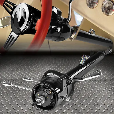 For 55-59 Chevy Gm Hot Rod 28  Tilt Auto Automatic Steering Column Shift Black • $200.99