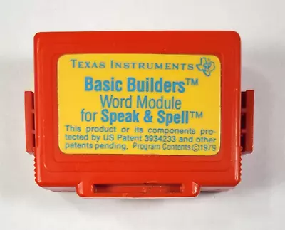 Speak & Spell Basic Builders Word Module Vintage 1980 Texas Instruments • $9.99