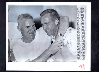 Lew Burdette & Joe Taylor 1958 Press Photo Milwaukee Braves • $9.99