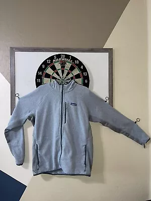 Patagonia Better Sweater Worn Wear Gray Fleece Zip Up Jacket Hoodie Men Size XL • $58.95