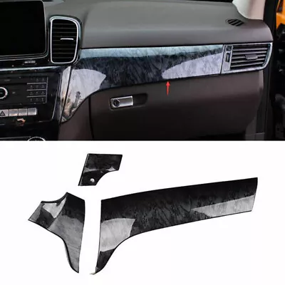 Central Console Dashboard Panel Cover For Benz ML GL 2012-2016 Black Wood Grain • $114.31