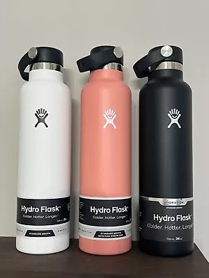 New Hydro Flask 24 Oz Double Wall Vacuum Insulated Stainless Steel Water Bottle • $12.95