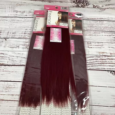 3 Packs Essence #118 Burgundy Yaki Bulk 16” Micro Braiding Blend Hair • $50