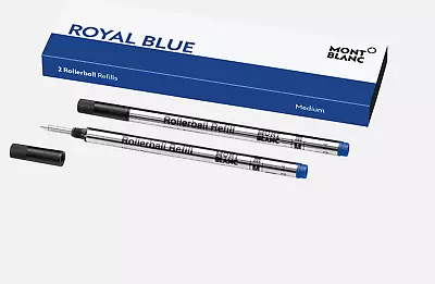 $24.95 • Buy Genuine Montblanc Rollerball Pen Refills, Royal Blue, Medium Point, #128233