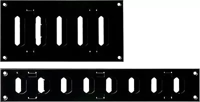 Black  Air Vent Cover Hit & Miss Open/Close Sliding Metal Ventilation Grille • £12.95