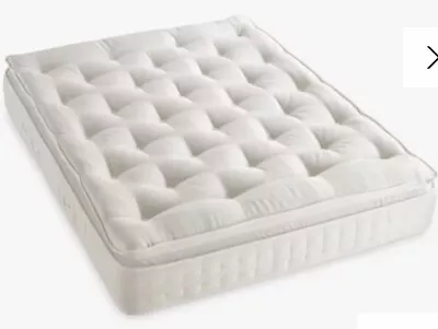 John Lewis Classic Wool Pillow Top 1400 Pocket Spring Mattress Med/firm SK • £500