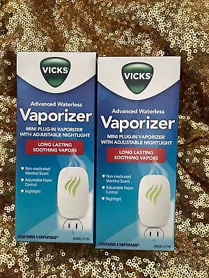 Vicks Advanced Waterless Vaporizer Mini Plug In With Adjustable Nightlight • $22.99