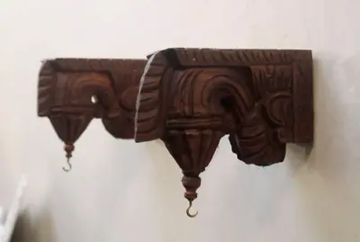 2 Pair Corbel Wall Hanging Shelf Support Shelf Wooden Wall Corbal Small Bracket • $80.99