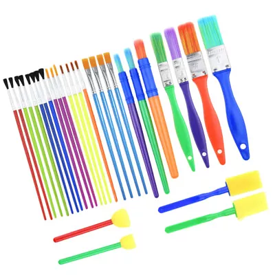  Toddler Suit Paint Brushes Kids Early DIY Learning Graffiti • £11.85